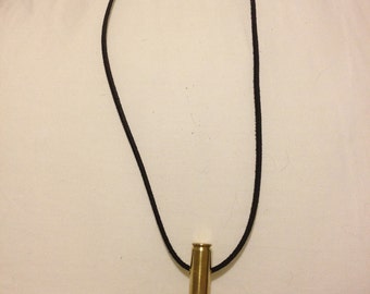 5.56 bullet on a suede or paracord necklace