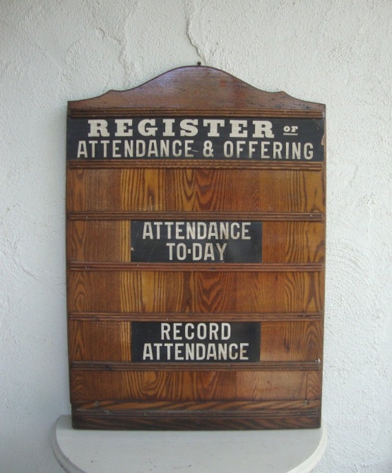 Vintage CHURCH SIGN Board Black White Paper Religious