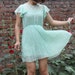 60% OFF ON SALE--------chiffon maxi dress green dress princess dress lolita dress pleated dress lace dress mini dress