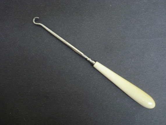 Items Similar To Antique Button Hook French Ivory Handle Collectible T On Etsy