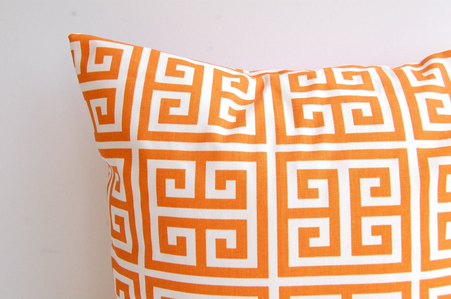 Orange throw pillow covers set of two accent pillow shams