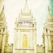 Salt Lake City Temple Antiqued 5x7 Print