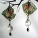 First Date recycled tin assemblage earrings by Anvil Artifacts