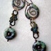 Shades of Verdigris earrings by Anvil Artifacts