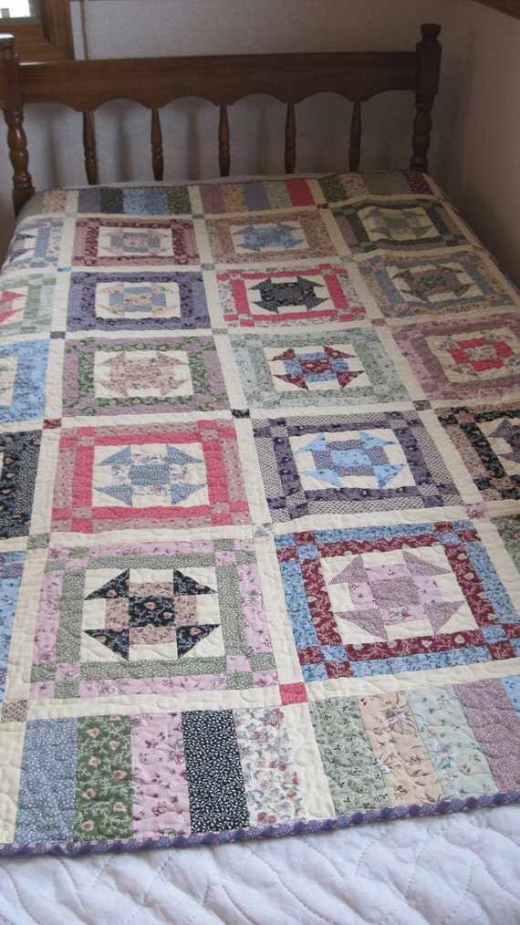 OldFashioned Churndash Throw Quilt
