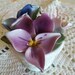 Crown Staffordshire Posy of Violets in Basket February
