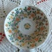 Austria Bone China Trinket Pin Dish Floral Print 1960s