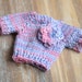 CLEARANCE Neo Blythe doll sweater with removable corsage decorated in swarovski crystals Pullip dal Licca or similar sized dolls