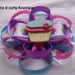 Cupcake Hair bow Girls Birthday