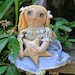 Hand stitched all natural Olly-Polly. Primitive, Folk doll, Child Friendly Rag Doll