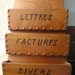 Vintage French Wall hanging Letter Rack
