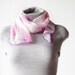 Vintage Long Scarf by JG - Floral, Tulip printed, Pink, Purple and White - 53