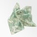 Square Vintage Scarf - Green, White, Earth, Marbled, variegated