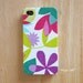 Flower graphic iPhone 4 case / iPhone 4s case/ iPhone 4s / iPhone cover