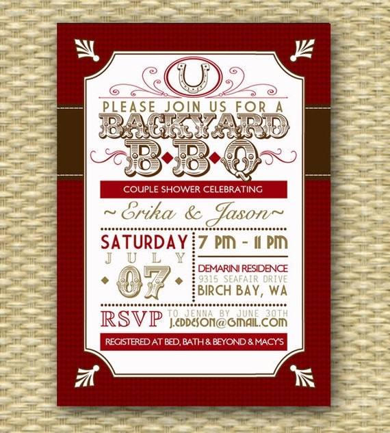 Backyard Wedding Invitations 10