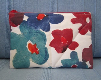 Kindle Case - Kindle Cover - Nook - Kobo - Ebook Reader - Tablet - iPad - Padded - Quilted - Flowers