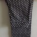 Retro Polka Dot Spadex Blend Slim fit Capri Pants