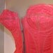 Vintage Corset Red - Merry Widow Garter Belt Corset, 1950s - Size Small (32)