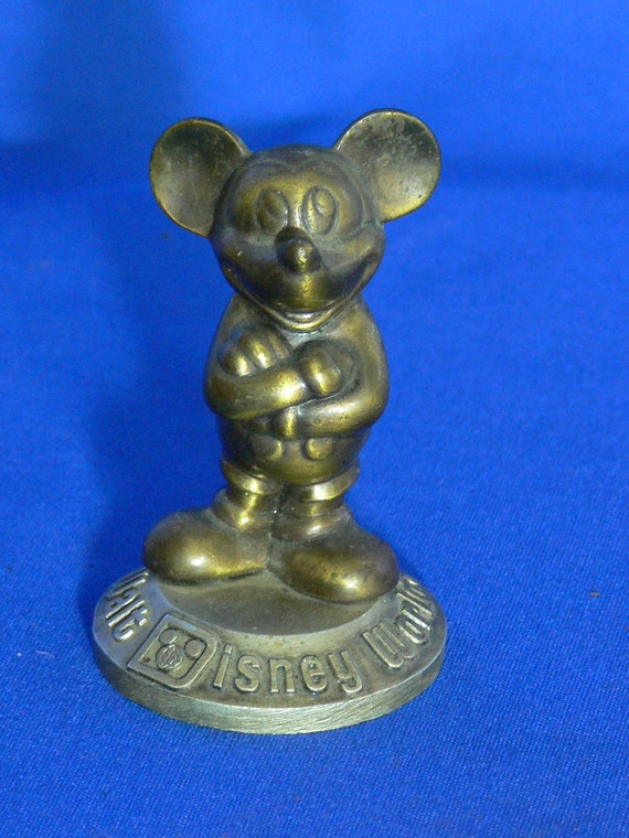 brass mickey mouse figurine