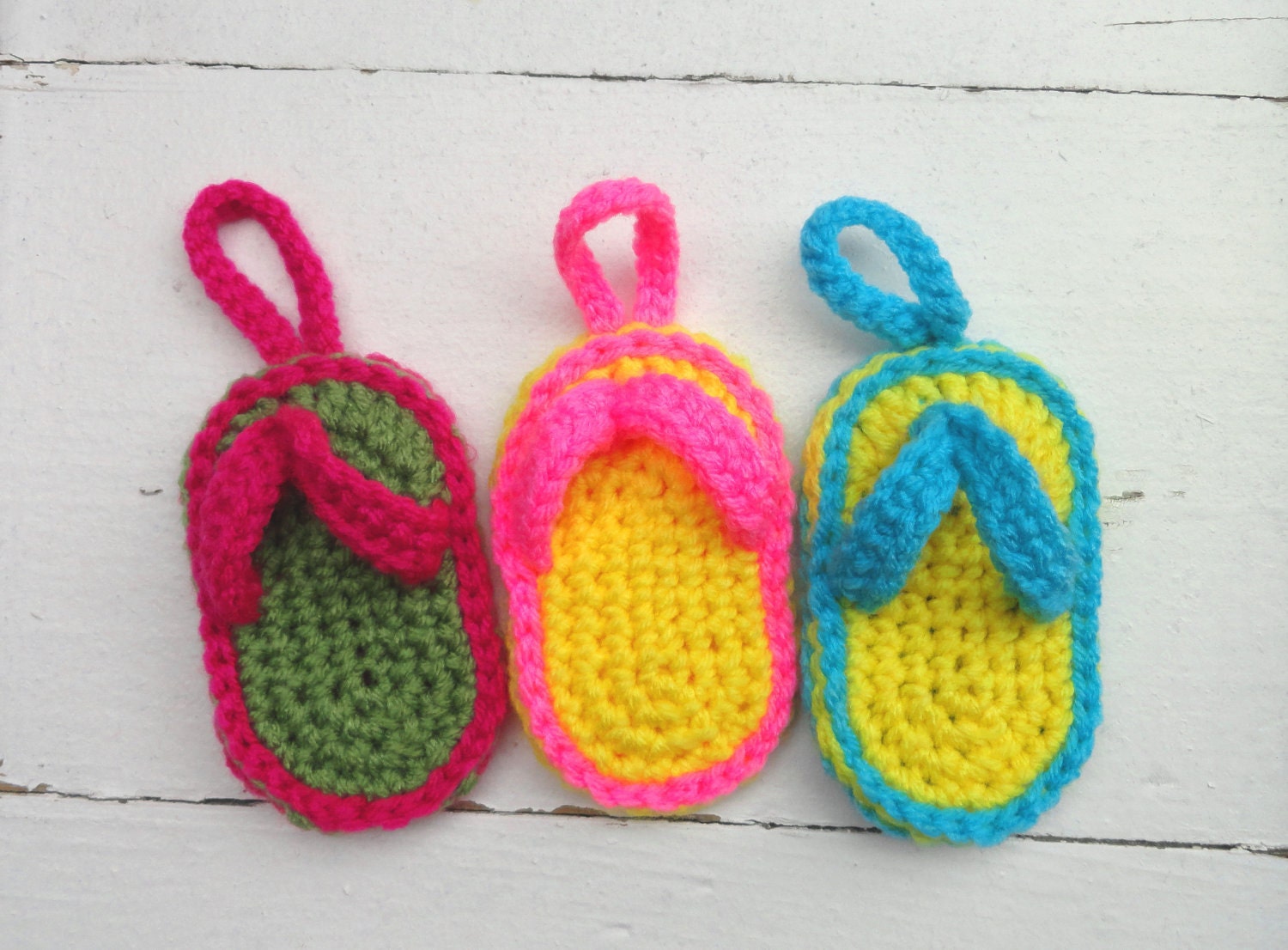 Crochet Acrylic Eco Tawashi Dish Scrubbie Sandal