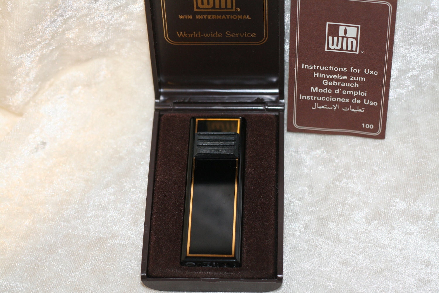 Win International Cigarette Lighter In Box FREE SHIPPING