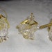 Vintage Christmas Ornaments / Three Acrylic and Brass Wisemen Made in Taiwan