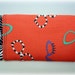 Eyeglass Case, Flex Frame Pouch, Spectacle Case, red with black and white trim