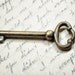 Antique Skeleton Key - Vintage Key - Old Bronze Key