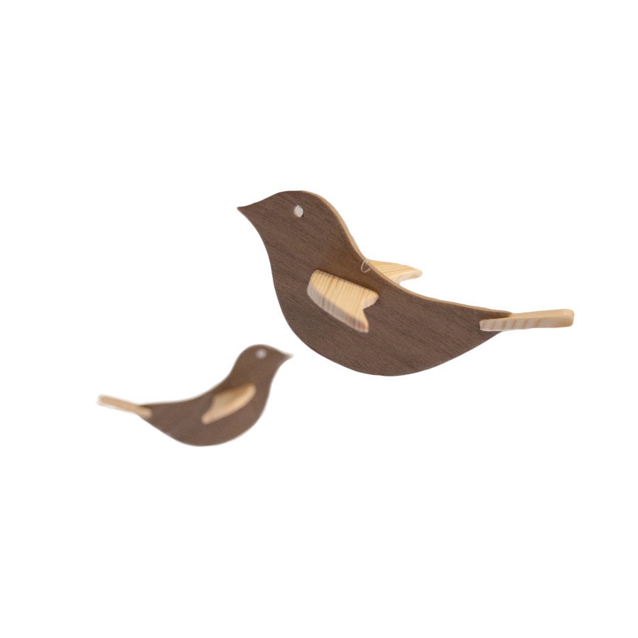 Wooden Bird Mobile