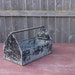antique vintage industrial factory tool caddy painted metal rustic "nelson"
