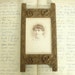 victorian carved oak picture frame with cabinet card photo eastlake victorian