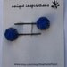 Blue Rose Antique Bronze Bobby Pins