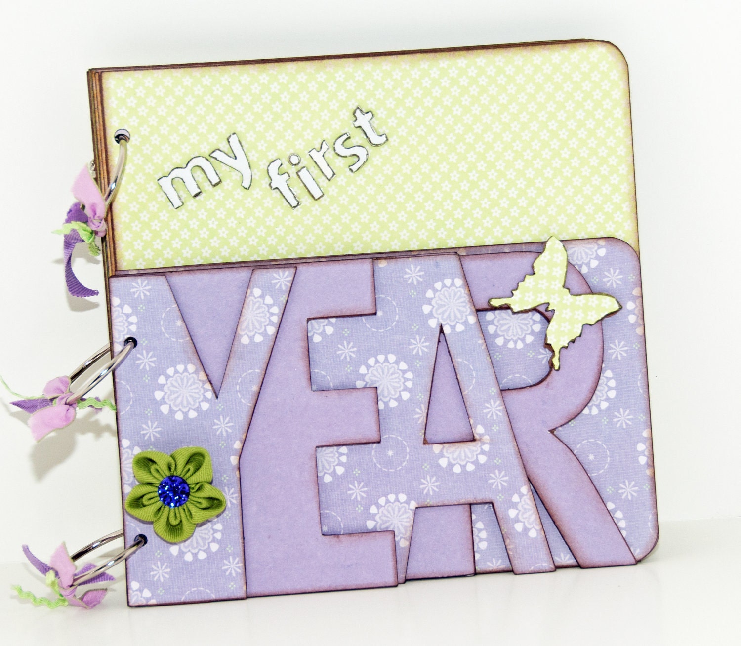 Photo Album My First Year Baby Album 8 x 8 inches for