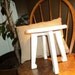 Little stool with snowman and snowflakes