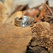 Stamped Aluminum Ring -PEACE-