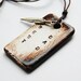 BEST DAD Necklace in Brown Rustic Colour With Hand Stamped Pendant - Adjustable