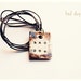 BAD DOG Necklace - Rustic Brown Inspirational Hand Stamped Literary Quote Jewelry