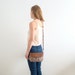 SALE -Clutch purse, leather flap and detachable strap