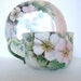 Pink and Green Haviland, France Cup and Saucer with Gold Trim
