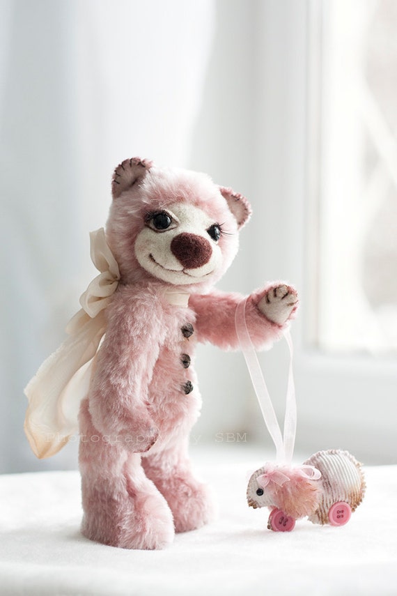 cherry blossom teddy bear