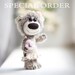 Collectible mohair teddy bear Mirabel- Artist Bear OOAK - Birthday gift - Wedding gift - Bride
