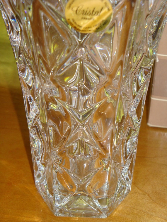 24 Lead Crystal Bud Vase Made in France for by QuiltBlocksandMore