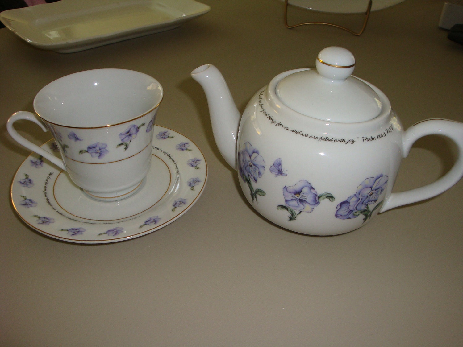 teapot and cup saucer set by dayspring hallmark teapot and cup saucer set by dayspring hallmark