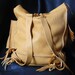 Elk Skin Leather Back Pack