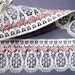 Lace With Rose Buds Trim, Ivory / Pink, 1 5/8" inch wide, 1 Yard, For Dolls, Reborn, Accessories, Apparel, Home Decor, Victorian Crafts