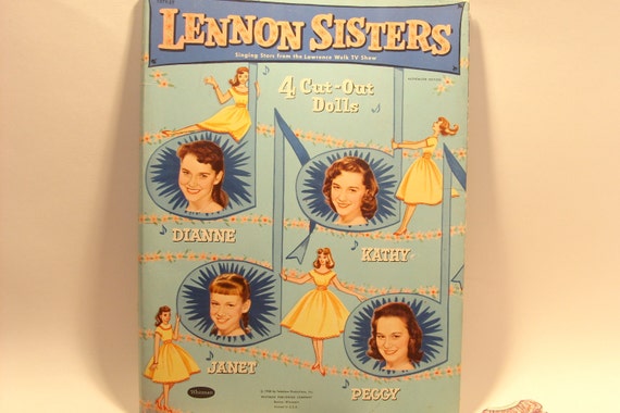 Lennon Sisters Cut Out Dolls By Whitman 1958