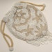 Drawstring Flapper Style Glass Beaded Purse
