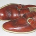 Vintage 70s bowling shoes. Loafers. Slip ons. // buckle wingtip spectators .... 7.5 mens // 8.5 9 womens