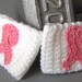 Breast Cancer awareness wrist bands white and pink