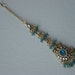 Tikka Gold tone and Aqua Blue- Bollywood